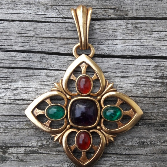 Swarovski Jewelry - Gorgeous Swarovski Maltese Cross Pendant*VINTAGE*